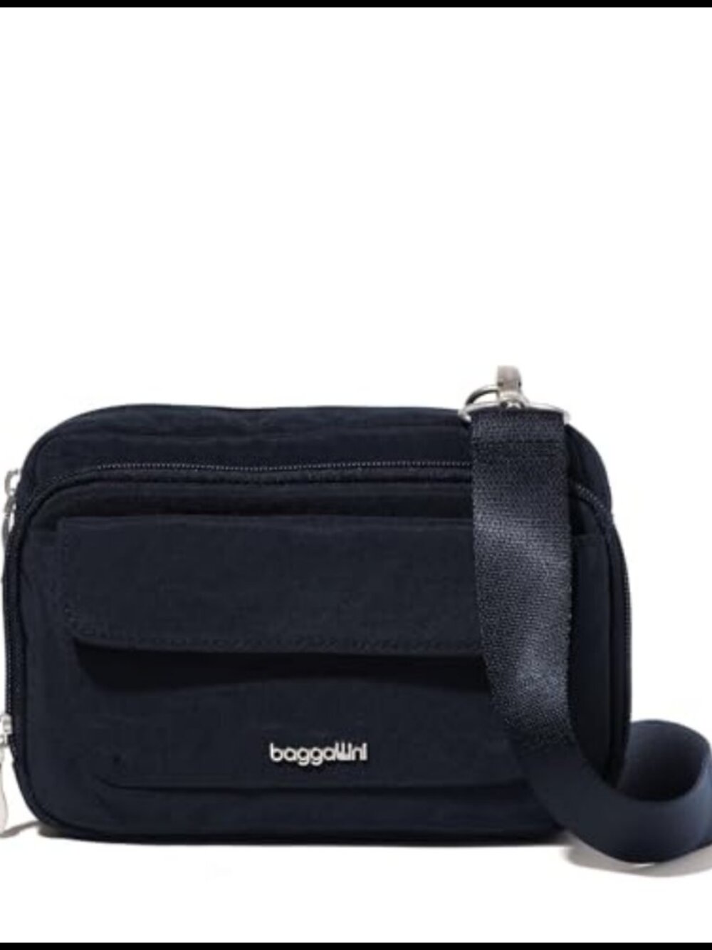 Baggallini Modern Double Zip Crossbody RFID Waist Pack Convertible